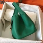 Vert vertigo designer replica Hermes Picotin Lock 22cm handbag - Image 7