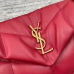 Replica Saint Laurent Puffer Small Chain Bag Red Lambskin - Image 4