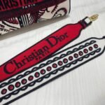 Dior Lady D-Lite Medium Bag Replica in White Multicolor Cupidon Embroidery - Image 5