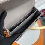 Fake Saint Laurent Sunset Medium Chain Bag Grey Calfskin - Image 7