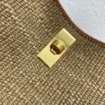 Top Quality Fake Celine Bucket 16 Bag In Textile with Celine Logo - Image 13