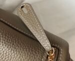 Luxury replica Hermes Lindy Mini handbag in tourterelle shade - Image 2