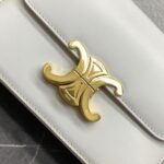 Top Quality Fake Celine Triomphe Teen Bag In White - Image 13