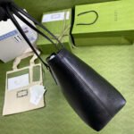 OPHIDIA Medium Tote bag in Black leather - Image 4