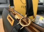 Top Quality Replica Fendi Peekaboo ISeeU Medium Bag In Black Calfskin - Image 2