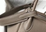 Designer replica Hermes Lindy 26cm handbag in taupe grey - Image 5