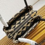 Prada Supernova Small Shoulder Bag Imitation in Black/Beige - Image 8