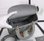 Dior Lady Dior Medium Bag Replica in Grey - Image 2