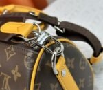 Louis Vuitton Monogram Macassar Canvas Keepall Bandouliere 25 In Safran Yellow - Image 8