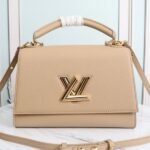 Louis Vuitton Twist One Handle MM Handbag In Beige