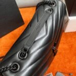 Fake Saint Laurent LouLou Medium Chain Bag Black - Image 7