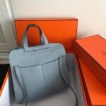 Blue Lin Copy Hermes Halzan Stylish Crossbody Bag - Image 8