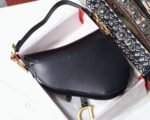 Dior Saddle Bag Fake in Black Smooth Calfskin - Image 6
