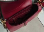 Dior Saddle Bag Replica in Red Smooth Calfskin - Image 3