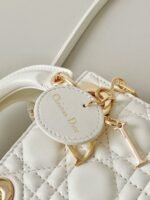Dior Lady Dior Micro Bag Knockoff in White Cannage Lambskin - Image 2