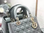 Dior Lady Dior Medium Bag Imitation in Grey - Image 4