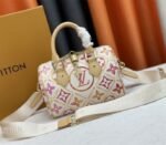 Louis Vuitton LV By The Pool Monogram Tiles Canvas Speedy Bandouliere 20 Bag In Coral