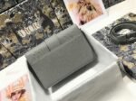 Dior 30 Montaigne Medium Bag Replica in Grey Ultramatte Grained Calfskin - Image 9