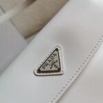 White Prada Cleo Flap Bag Replica - Image 5