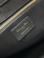 Dior Medium Book Tote Bag Fake with Strap in Black - Image 4