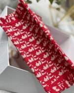 Dior Small Book Tote Bag Fake in Burgundy Dior Oblique Embroidery - Image 8