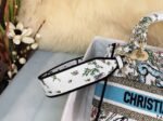 Dior Lady D-Lite Medium Bag Fake in White D-Constellation Embroidery - Image 2