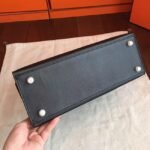 Black Epsom Replica Hermes Kelly 32cm Sellier Structured Bag - Image 6