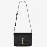 Fake Saint Laurent Medium Solferino Bag Black Calfskin