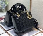 Dior Lady Dior Medium Bag Knockoff in Black - Image 4