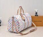 LV X TM Multicolored Keepall Bandouliere 50 In White - Image 2