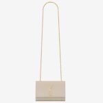 Fake Saint Laurent Kate Small Chain Bag Ivory