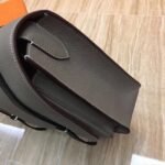 Grey Bicolor Imitation Hermes Steve Messenger Bag - Image 2