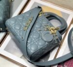Dior Small Lady Dior My ABCDior Bag Replica in Sky Blue - Image 6