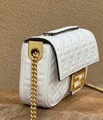 Top Quality Replica Fendi Baguette Chain Midi Bag In White - Image 5