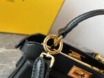 Top Quality Replica Fendi Peekaboo ISeeU Petite Bag In Black Nappa Leather - Image 7