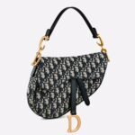 Dior Saddle Bag Knockoff in Blue Dior Oblique Jacquard