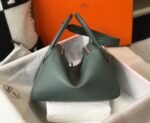 Fake Hermes Lindy 30cm bag in vert amande color - Image 8