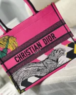 Dior Medium Book Tote Bag Replica in Toile de Jouy Zoom Pop Embroidery - Image 2