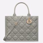 Dior Medium Book Tote Bag Replica with Strap in Grey