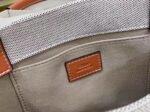Top Quality Knockoff Chloe Small Woody Tote Bag in Canvas with Brown Leather Strips - Image 6