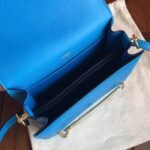 Blue hydra luxury replica Hermes Mini Sac Roulis handbag - Image 2