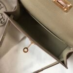 Hermes Kelly Mini II Bag Fake in Gris Tourterelle - Image 8