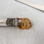 WIDE LEATHER BELT WITH DOUBLE G BUCKLE - Image 7