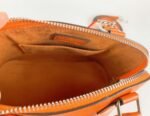 Louis Vuitton Epi Leather Alma BB Handbag In Orange With Jacquard Strap - Image 4