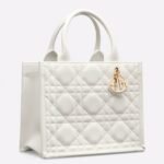 Dior Small Book Tote Bag Knockoff with Strap in White