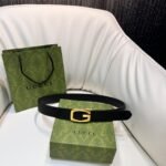 Square G reversible leather belt