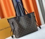 Louis Vuitton Neverfull Bandouliere Inside Out MM Tote In Monogram Canvas And Black Leather - Image 3