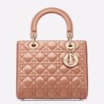 Dior Lady Dior Medium Bag Replica in Blush