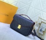 LV Monogram Empreinte Leather Metis In Navy Blue And Red - Image 2