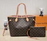 Louis Vuitton Monogram Canvas Neverfull MM Tote In Peony Pink